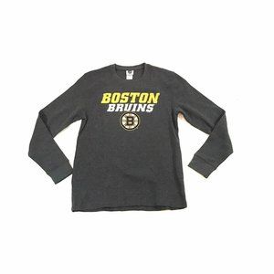 NHL Boston Bruins Thermal Long Sleeve Shirt Cotton